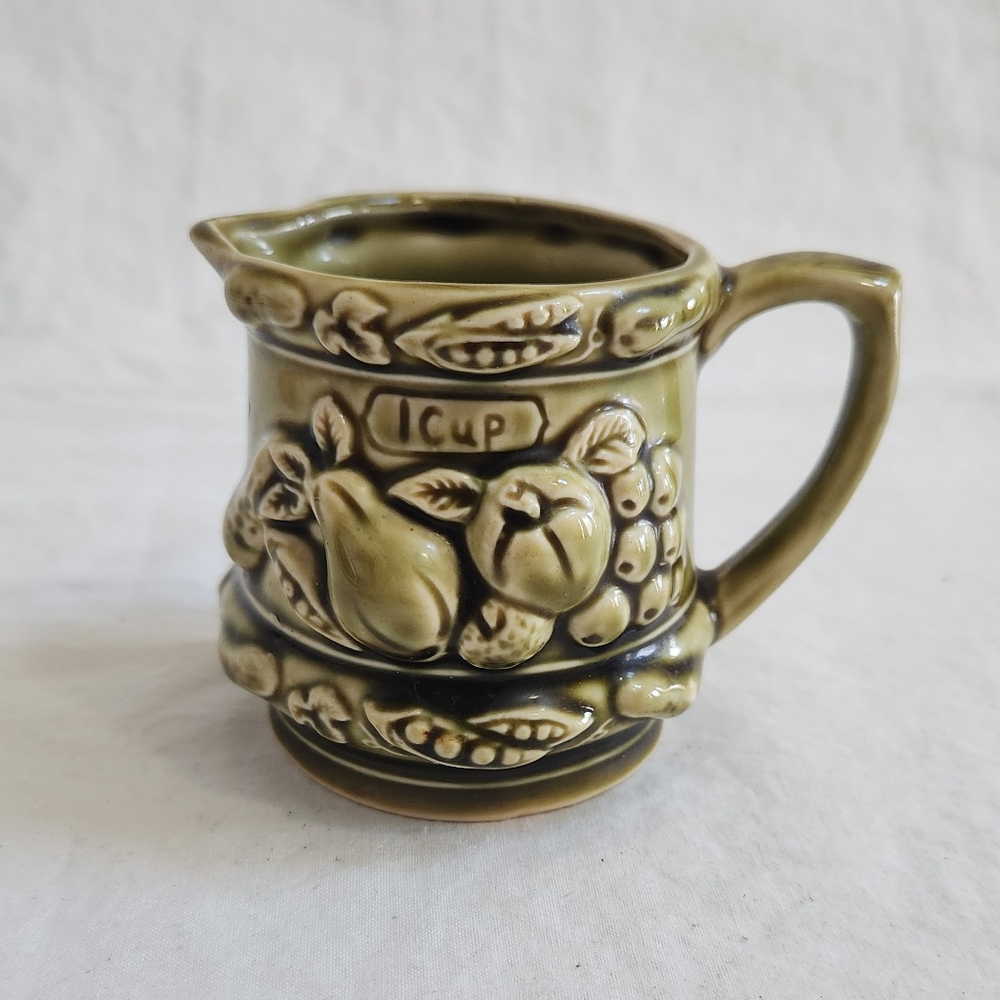 Vintage Tilso Avocado Green 1 Cup Measuring Cup